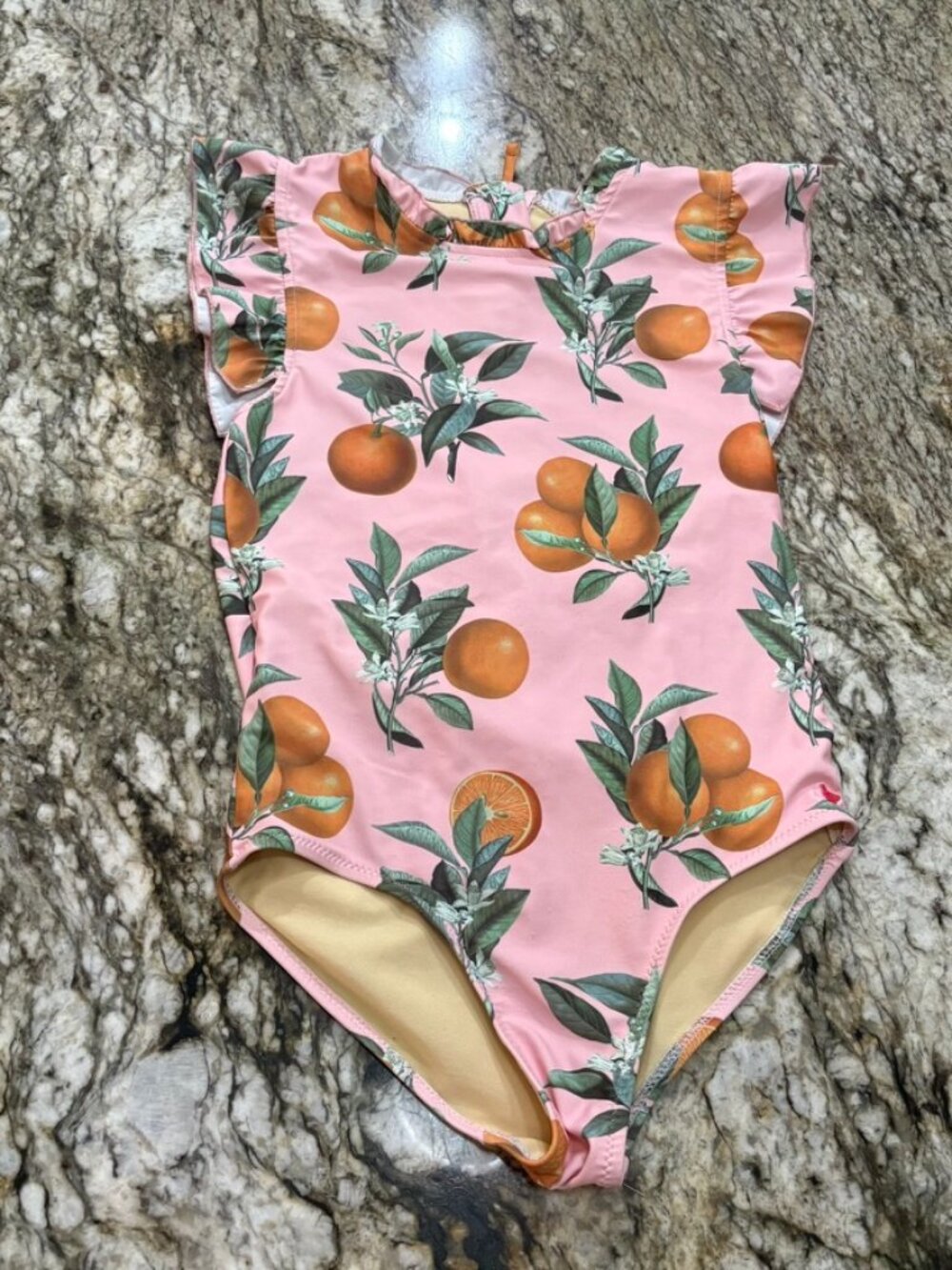 Pink Chicken Girl's One Piece Swimsuit Size 10Y